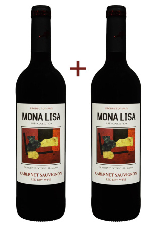 Набор вина Mona Lisa Cabernet Sauvignon Красное Сухое 0.75 (набор 2 х 0.75 л)