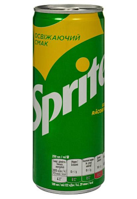 напиток sprite ж/б 0.25 л