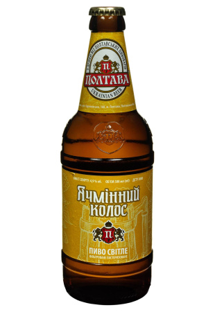 Пиво Ячменный колос 4,9% светлое 0.5 л фото Пиво Ячменный колос 4,9% светлое 0.5 л