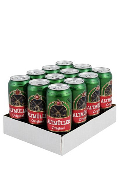 Упаковка Пиво Altmuller ( светлое 5,1% ж/б 0.5 л 12 шт )  упаковка пиво altmuller ( светлое 5,1% ж/б 0.5 л 12 шт )