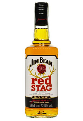 виски jim beam red stag black cherry 32,5% 0.7 л