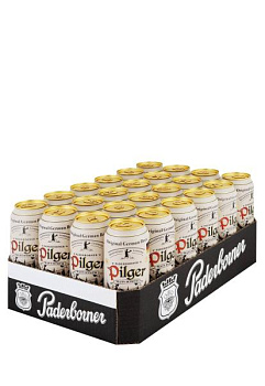 Упаковка Пиво Paderborner Pilger ( 5% світле з/б 0.5 л 24 шт )  упаковка пиво paderborner pilger ( 5% светлое ж/б 0.5 л 24 шт )