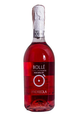 andreola bolle vino spumante rose extra dry 0.75 л