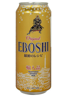 пиво eboshi 4,9% светлое ж/б 0.5 л