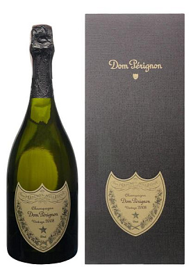 шампанское dom perignon vintage brut белое в коробке 0.75 л