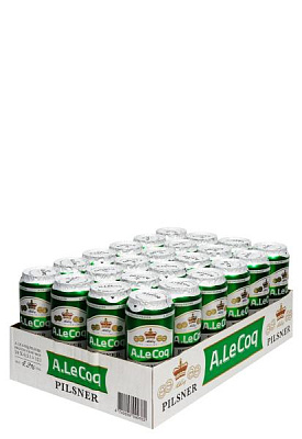 упаковка пиво a le cog pilsner ( 4,2% ж/б 0.5 л 24 шт ) 