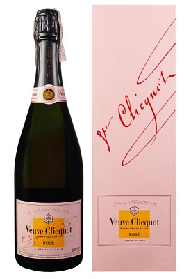 шампанское veuve clicquot rose brut в коробке 0.75 л