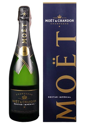 шампанское moet & chandon nectar imperial полусухое 0.75л