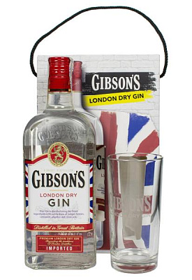 джин gibson's london dry с бокалом 0.7 л