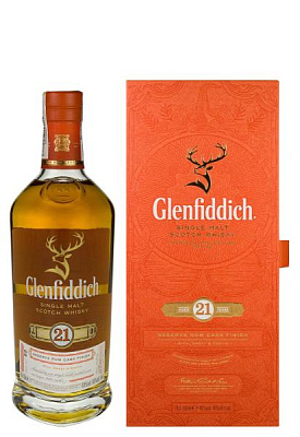 виски glenfiddich 21 y.o. в тубусе 0.7 л