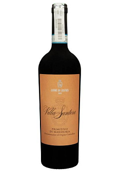 Villa Santera Primitivo di Manduria Красное Полусухое 0.75 л  villa santera primitivo di manduria красное полусухое 0.75 л