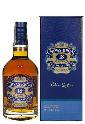 виски chivas regal 18 y.o. в коробке 0.7 л