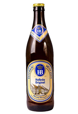 пиво hofbrau original munchen 5.1% светлое 0.5 л